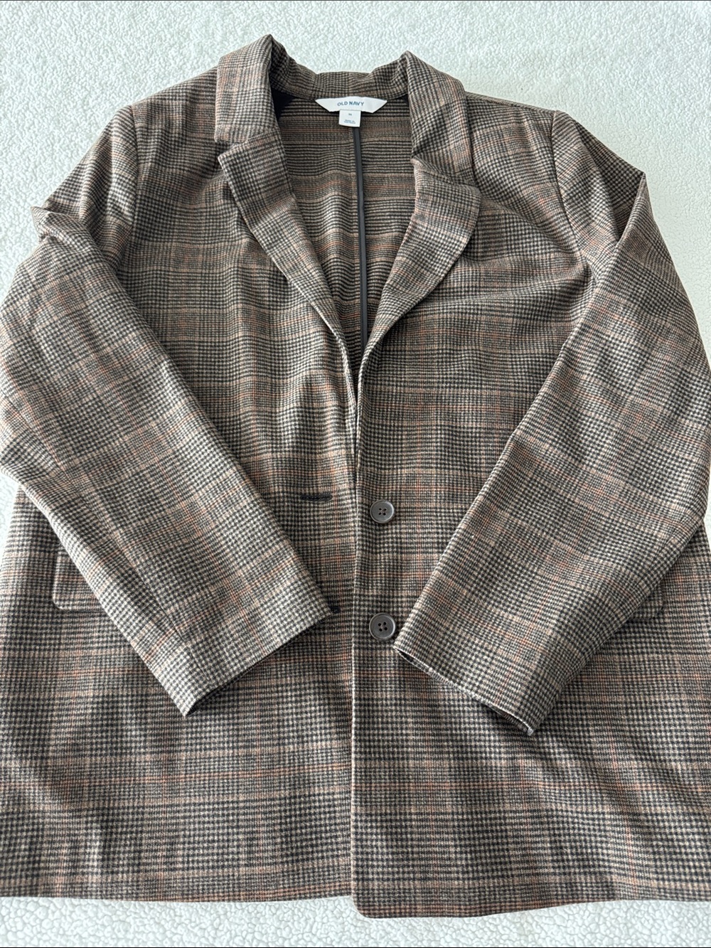 Old Navy Checked Blazer in Brown and Tan